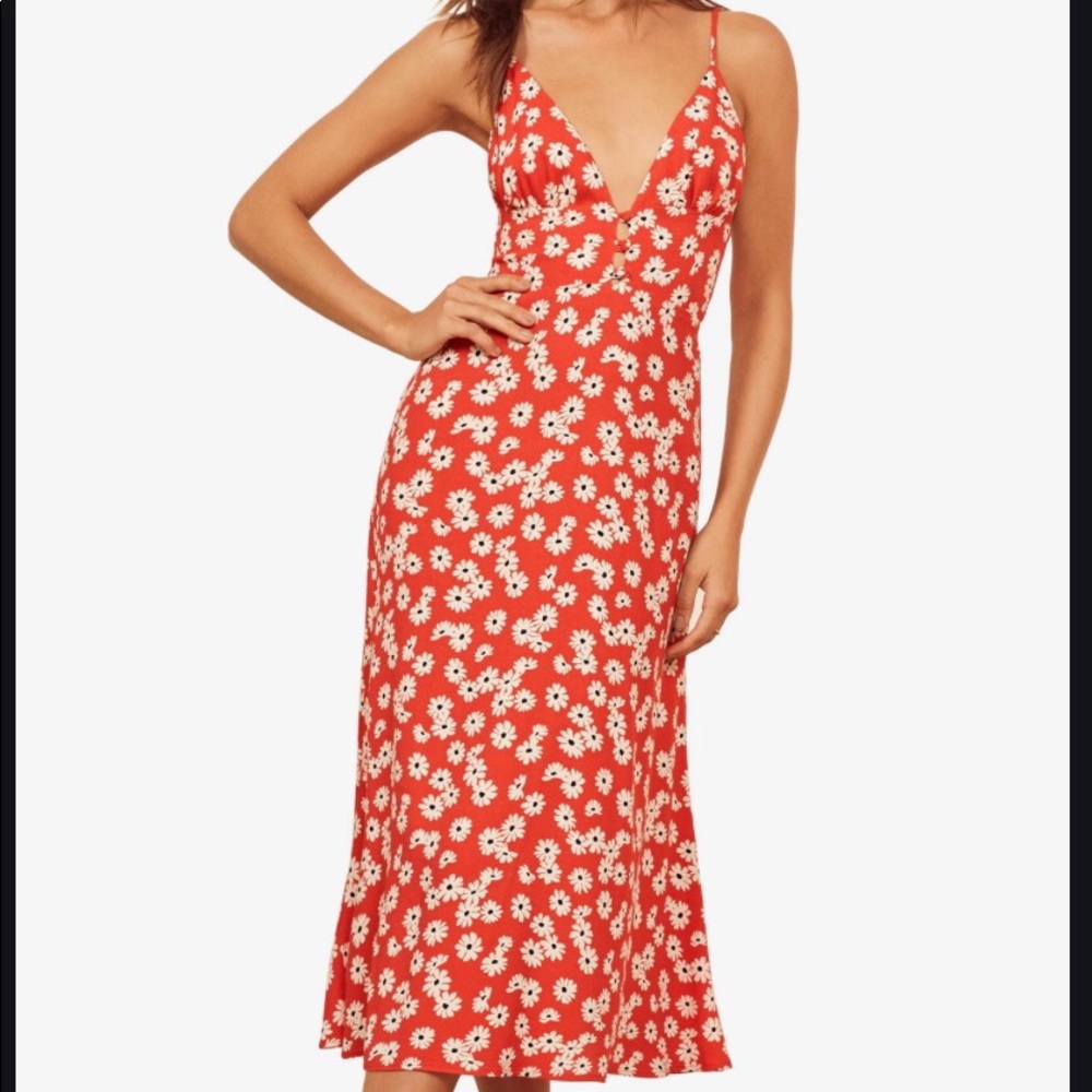 NWT Reformation Montague Dress Oopsie Daisy size 6